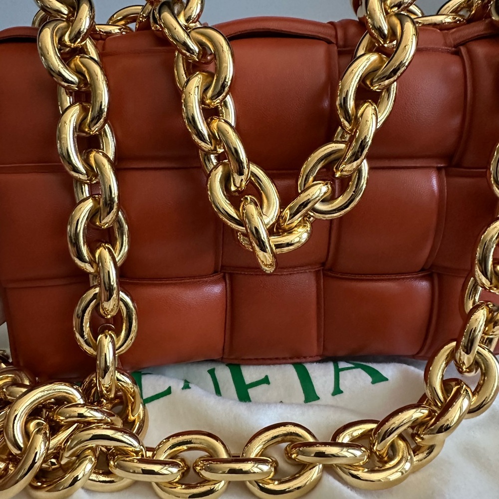 Bottega Veneta Chain Cassette Padded Leather Crossbody Bag